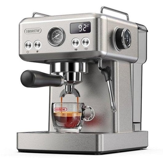 Cafetera Semiautomatica HiBREW H10A 1.8L 19 bar con montalatte e Thermo Coil