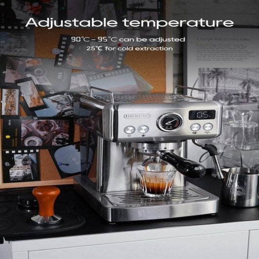 Hibrew H10a Máquina de Café Automática Espumador de Leite Prateada