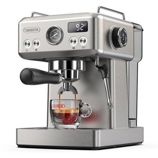 Cafetera Semiautomatica HiBREW H10A 1.8L 19 bar con montalatte e Thermo Coil