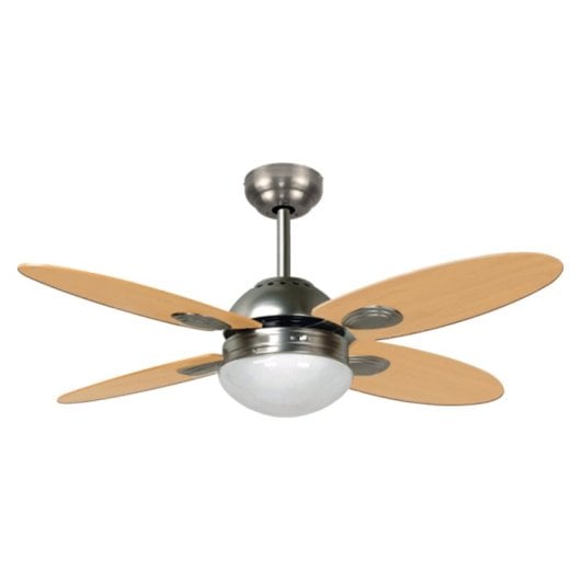 Bastilipo - Ventilador Techo Con Mando A Distancia,60w, 105 Cm, Bastilipo Bermeo Níquel
