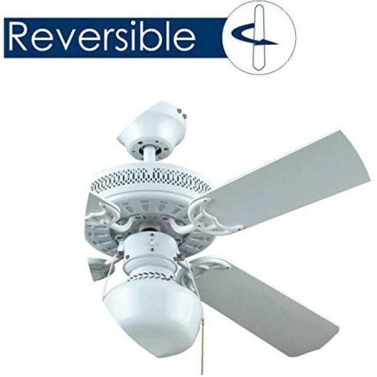 Bastilipo - Ventilador De Techo Con Luz E27, 50 W, Blanco, 105 X 42 Cm, Nerja