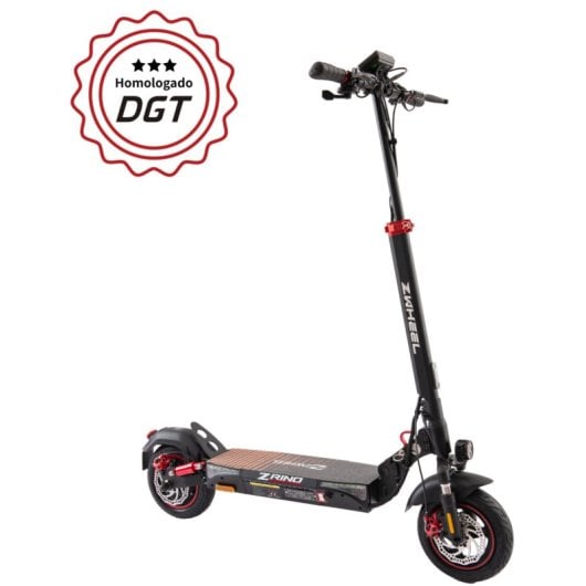Zwheel ZRino Patinete Eléctrico 10" 1200W Negro/Rojo