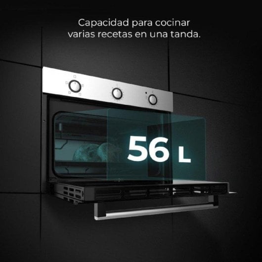 Horno elétrico Cecotec Bolero Hexa C134500 Inox 56L Inox vapor EasyClean