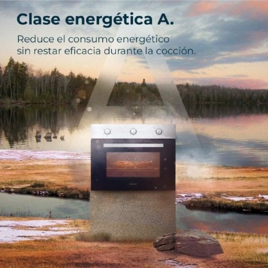 Horno elétrico Cecotec Bolero Hexa C134500 Inox 56L Inox vapor EasyClean