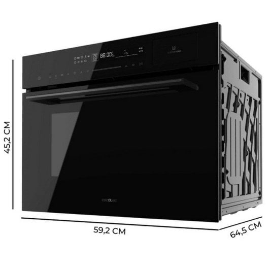 Cecotec Bolero Hexa MWS704500 Glass Black Horno Microondas Integrable 50L 2880W Negro