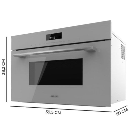 Cecotec Bolero Hexa MW703800 Glass Grey Horno Microondas Integrable 34L Gris