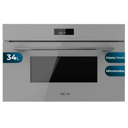 Cecotec Bolero Hexa MW703800 Glass Grey Horno Microondas Integrable 34L Gris