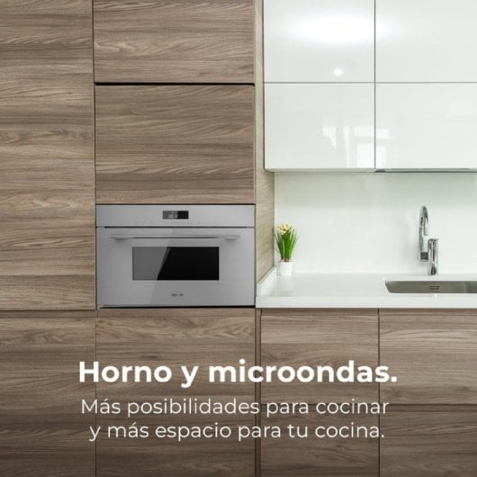 Cecotec Bolero Hexa MW703800 Glass Grey Horno Microondas Integrable 34L Gris