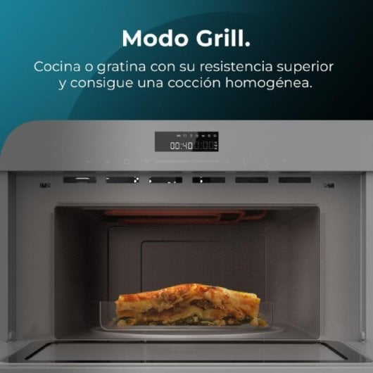 Cecotec Bolero Hexa MW703800 Glass Grey Horno Microondas Integrable 34L Gris
