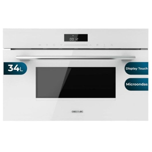 Forno Micro-ondas Encastrável Cecotec Bolero Hexa MW703800 34L Grill Táctil Branco