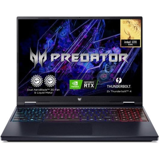 Ordinateur portable Acer Gaming Predator Helios Neo 16 PHN16-72, processeur Intel Core i7-14650HX, 16 Go, SSD 1 To, RTX 4060, 16 pouces