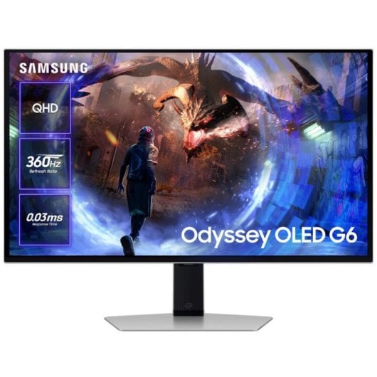 Écran PC Samsung Odyssey OLED G6 LS27DG602SUXEN 27" OLED QHD 360 Hz FreeSync Premium Pro