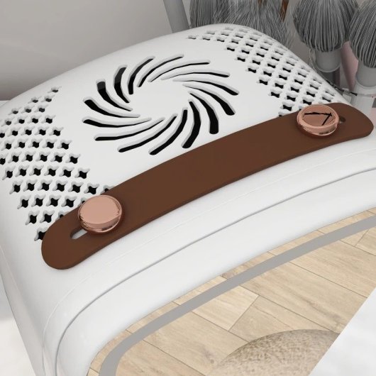 Homcom Nevera para Cosméticos Pequeña 6L Puerta con Espejo y Luces LED Blanca