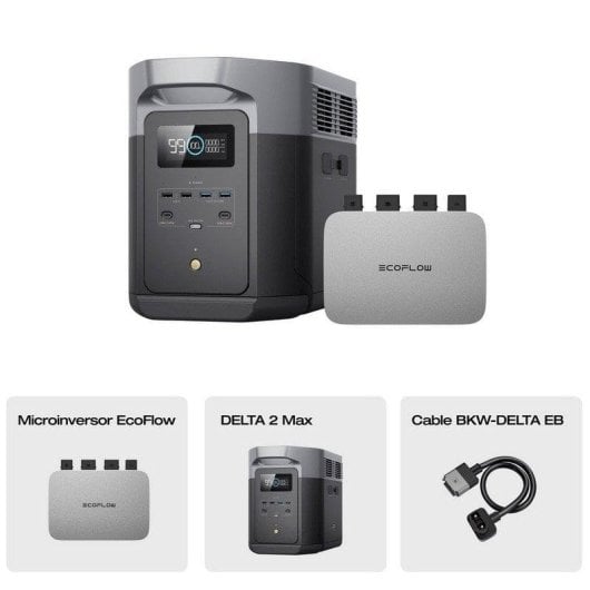EcoFlow DELTA 2 Max Estación de Energía Portátil 2048Wh