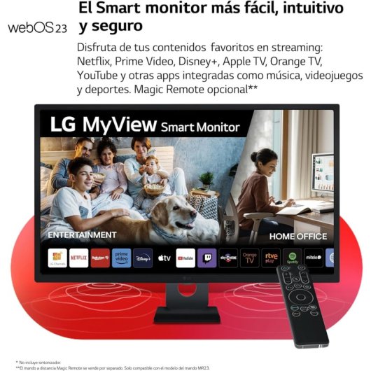 Moniteur intelligent LG MyView 32SR50F-B 31,5" LCD IPS FullHD