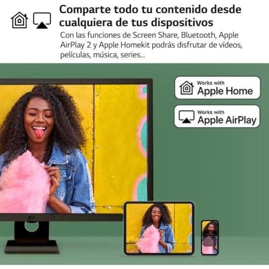 LG 32SR50F-B Smart Monitor 32" IPS Full HD webOS23, Bluetooth, Altavoces y Mando a Distancia Negro