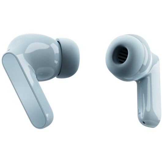 Écouteurs sans fil Motorola Moto Buds Illusion Blue avec étui de chargement bleu clair