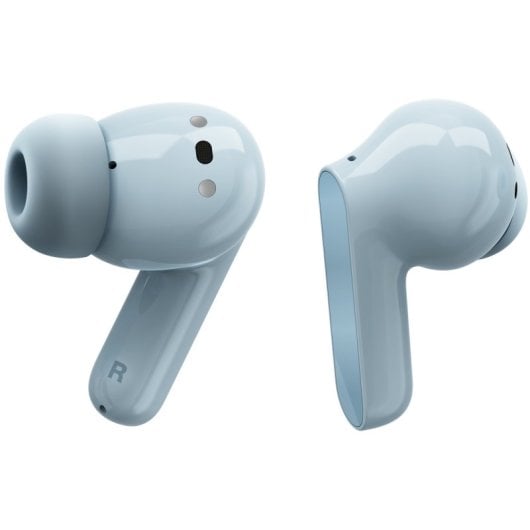 Écouteurs sans fil Motorola Moto Buds Illusion Blue avec étui de chargement bleu clair