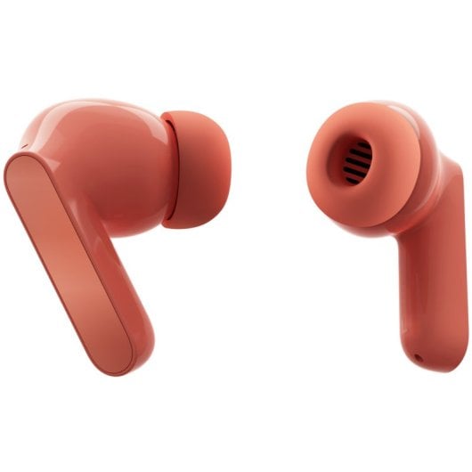 Écouteurs sans fil Motorola Moto Buds rose pêche avec étui de chargement rose