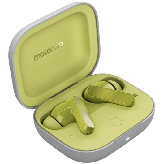 Auricolari Motorola Moto Buds wireless Bluetooth 5.3 con cancellazione rumore verde