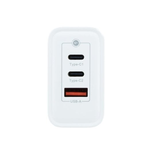 Coolbox Carregador GaN 1x USB-C + 1x USB-A 45W Branco