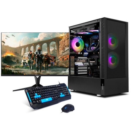 Neo-PC Delta Gaming Intel Core i9-12900KF/32GB/1TB SSD/RTX 4060 Ti + monitor FullHD de 27" + teclado e mouse