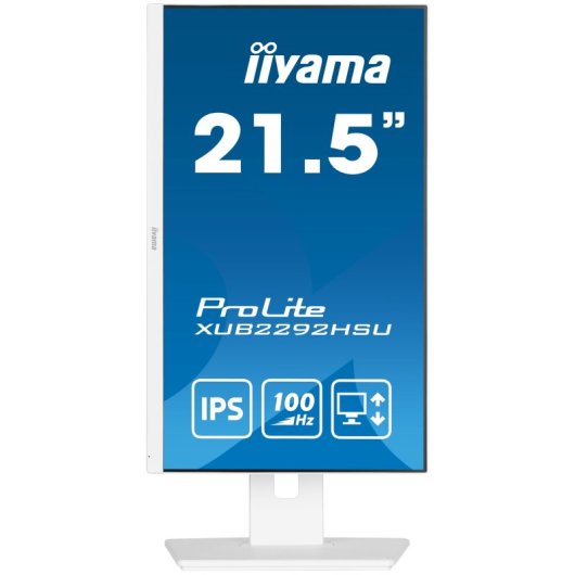 Monitor Iiyama ProLite XUB2292HSU-W6 da 21,5" LED IPS Full HD 100Hz FreeSync