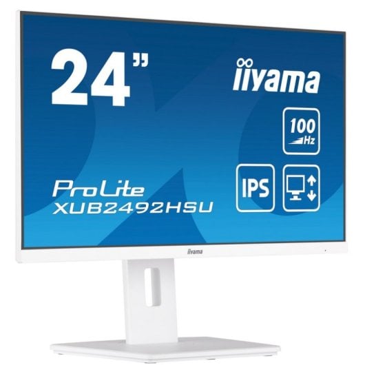 iiyama ProLite XUB2492HSU-W6 23,8" IPS FullHD 100Hz USB-A Lautsprecher Höhenverstellbar