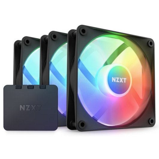 NZXT F120 RGB Core Triple Pack Ventoinhas Suplementares 120mm Pretas