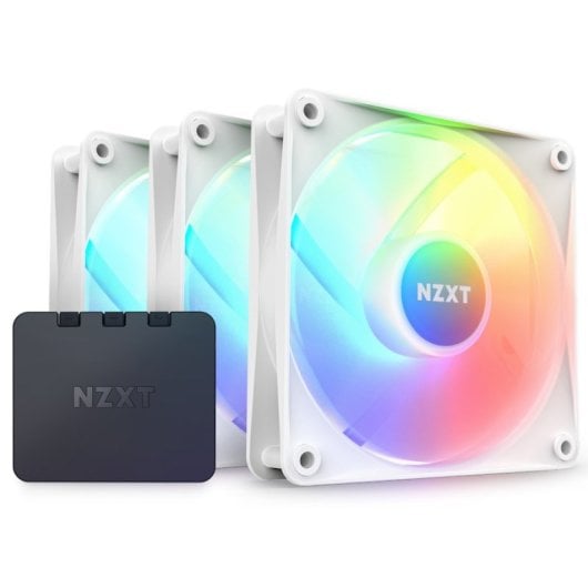 NZXT F120 RGB Core Triple Pack Ventoinhas Suplementares 120mm Brancas