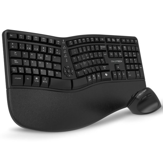 Owlotech-EMK500-Combo-Teclado-y-Ratón-Ergonómico-Wireless-Negro