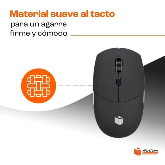 PcCom Essential Combo Low Profile Teclado + Ratón Wireless Negro