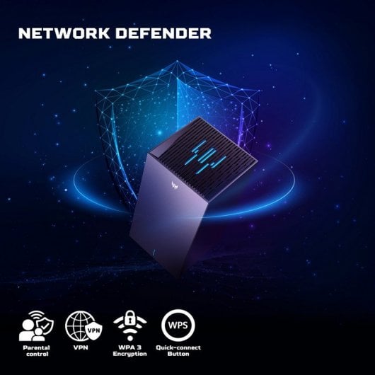 Acer Predator Connect X7 5G Router WiFi 7 Tri-Band BE10700 Preto