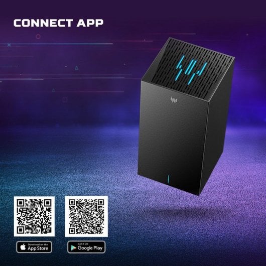 Acer Predator Connect X7 5G Router WiFi 7 Tri-Band BE10700 Preto