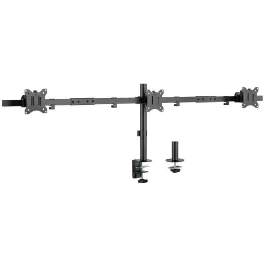 Equip 650158 Suporte de Secretária para 3 Ecrãs 17"-32" VESA 100x100mm 7KG Preto