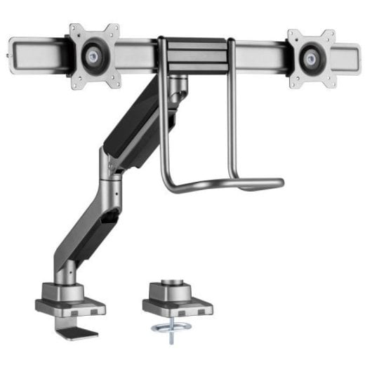 Equip 650161 Suporte de Secretária para 2 Ecrãs 17"-32" VESA 100x100mm 9KG Preto