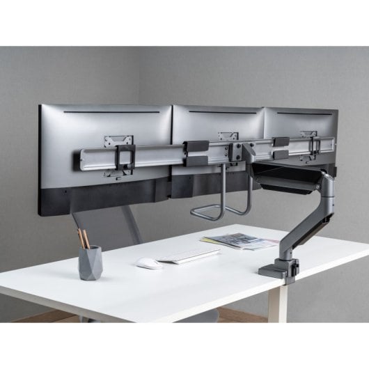 Equip 650162 Suporte de Secretária para 3 Ecrãs 17"-32" 6KG (Por Painel) Preto
