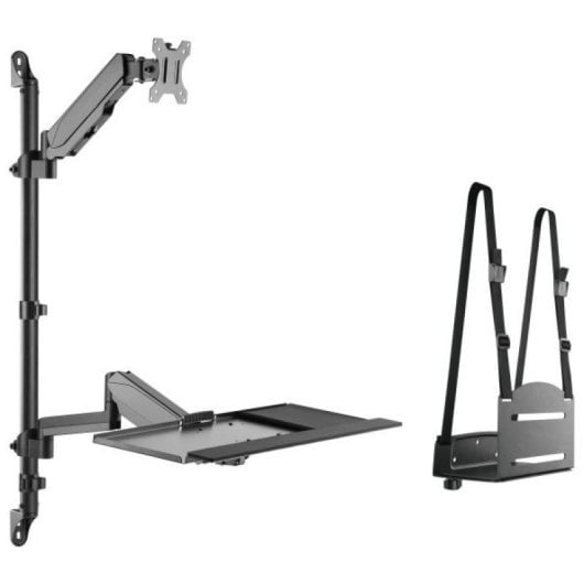 Equip 650170 Suporte de Parede Workstation 1 Ecrã 17"-32" 8KG Preto