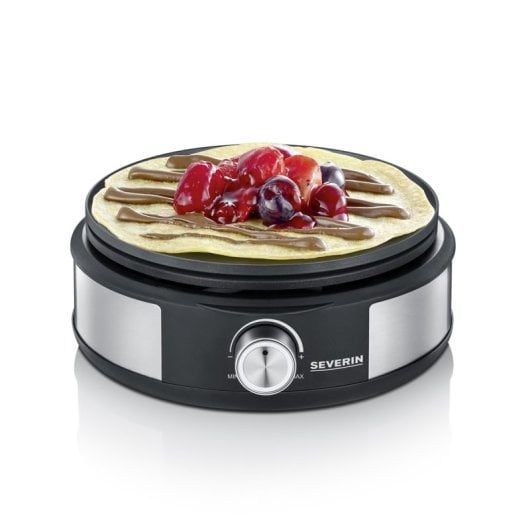 Combinazione fonduta-crepiera Severin Fo 2471 - 1500 W Acciaio inox / Nero