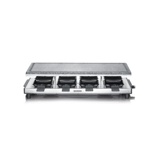 Severin RG 2374 Raclette Grelhador Elétrico com Pedra Natural 1500W Aço Inoxidável