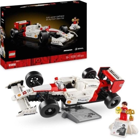 LEGO Icons McLaren MP4/4 Ayrton Senna 10330 693 peças