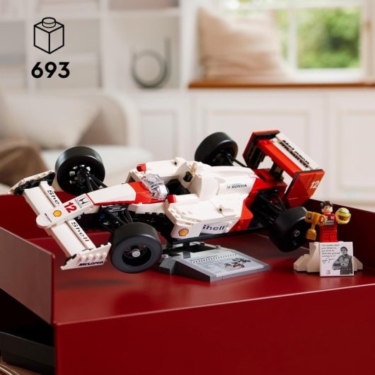 Icone Lego McLaren MP4/4 e Ayrton Senna