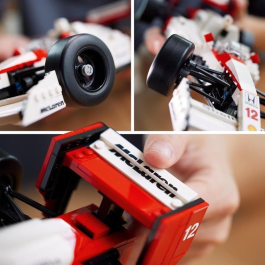 Icone Lego McLaren MP4/4 e Ayrton Senna