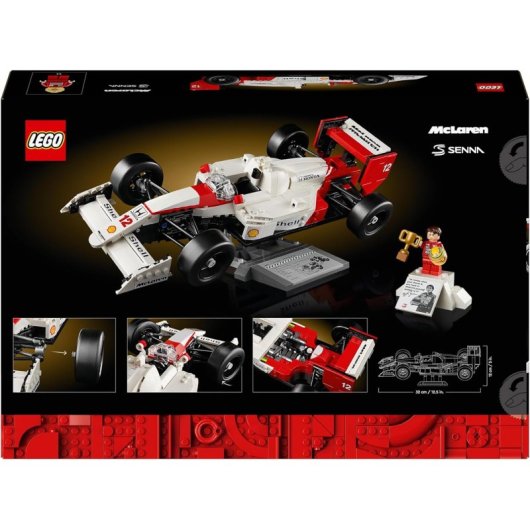 Icone Lego McLaren MP4/4 e Ayrton Senna