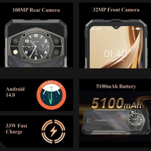 Cubot KingKong AX 4G 12GB 256GB 6.58" Negro