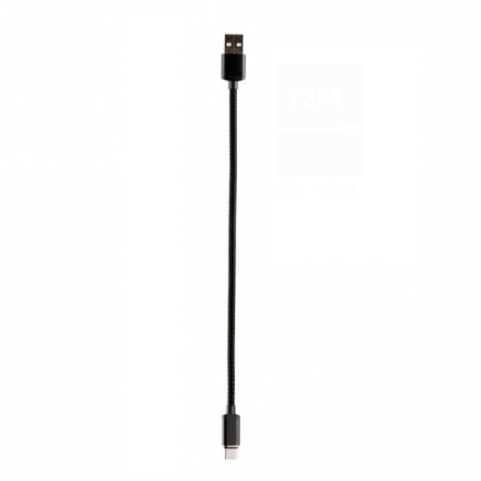 Muvit Cable USB a USB-C 2A Macho/Macho Conector Magnético 1.2m Negro