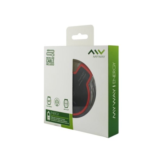 Caricatore da tavolo wireless Myway Qi 5w Nero