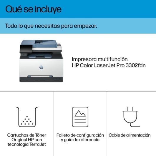 HP Color LaserJet Pro MFP 3302fdn Multifunción Láser Color Dúplex Fax