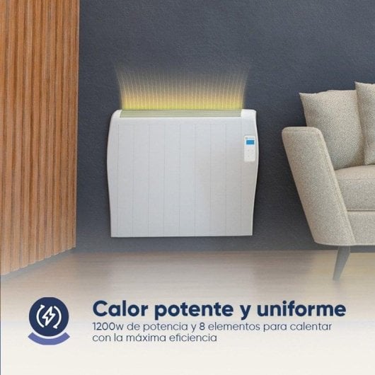 Émetteur Thermique Origial REALWARM 1200 WIFI 1200W 8 Éléments Wifi Programmation Hebdomadaire