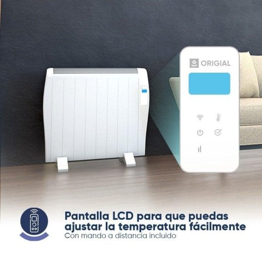 Émetteur Thermique Origial REALWARM 1200 WIFI 1200W 8 Éléments Wifi Programmation Hebdomadaire